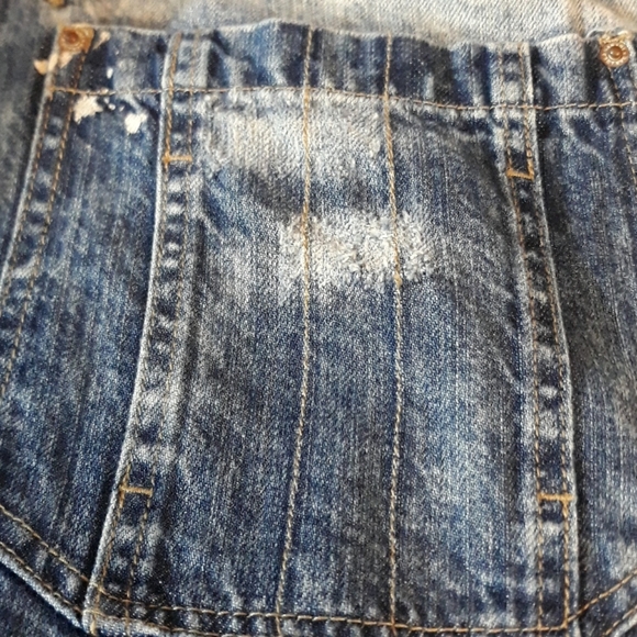 Garage distressed overall shorts - Picture 13 of 16